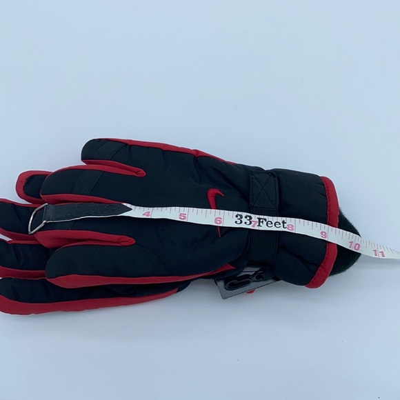 BOYS NIKE THINSULATE INSULATION GLOVES YOUTH RED BLACK - Picture 8 of 13